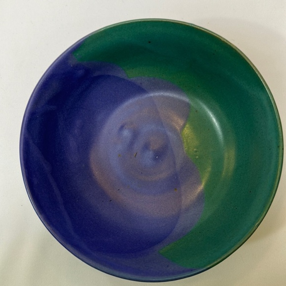 Pottery Teal/Purple Bowl